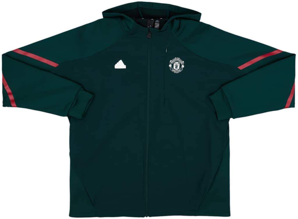 2023-24 Manchester United adidas Hooded Track Jacket - 10/10 - (XL)
