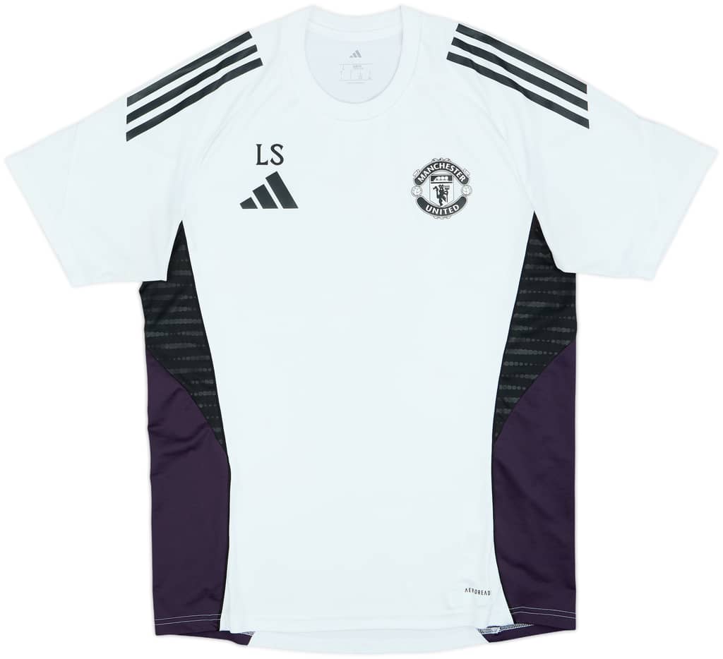 2025-26 Manchester United Staff Issue adidas Training Shirt LS - 10/10 - (L)