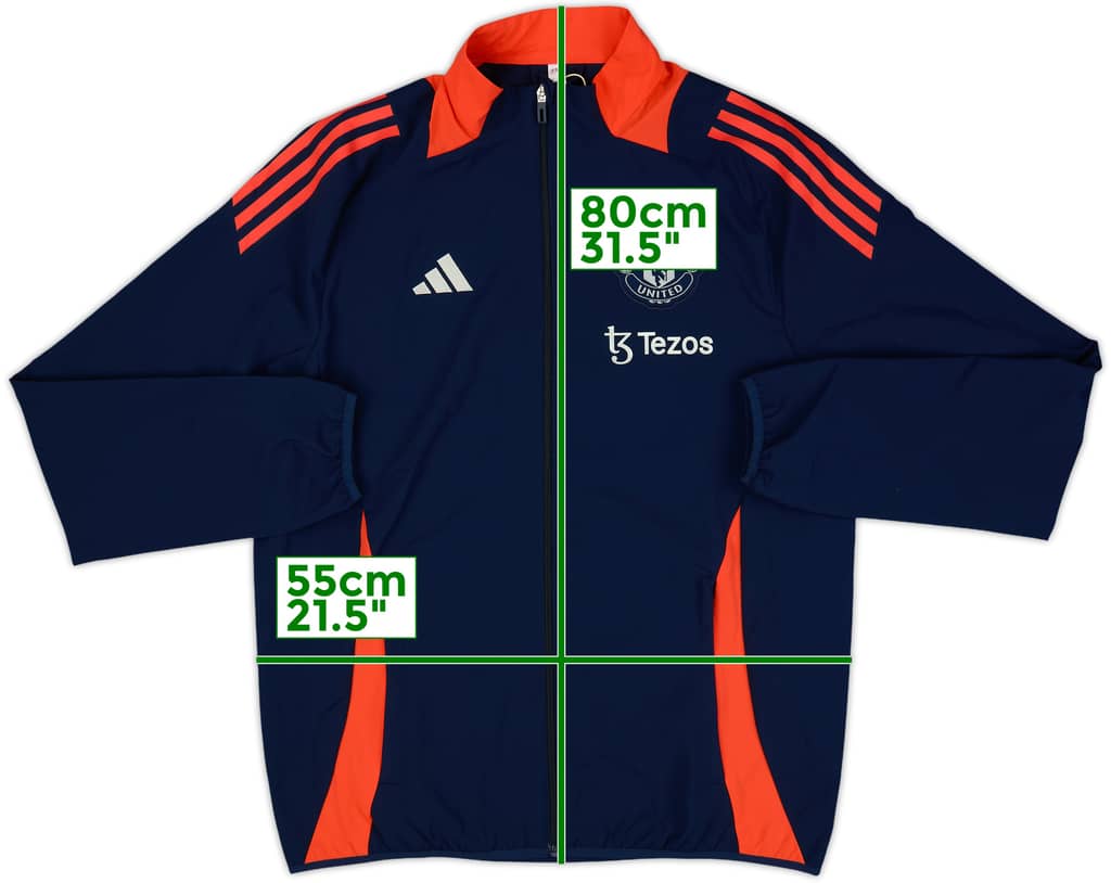 2024-25 Manchester United adidas Track Jacket - 10/10 - (M)