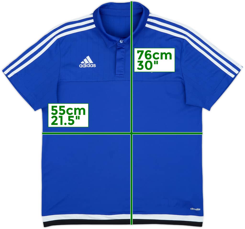 2015-16 Cardiff City adidas Polo Shirt - 8/10 - (L)