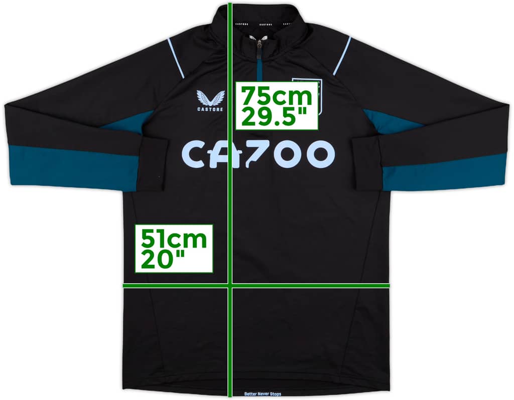 2021-22 Aston Villa Castore 1/4 Zip Drill Top - 5/10 - (S)