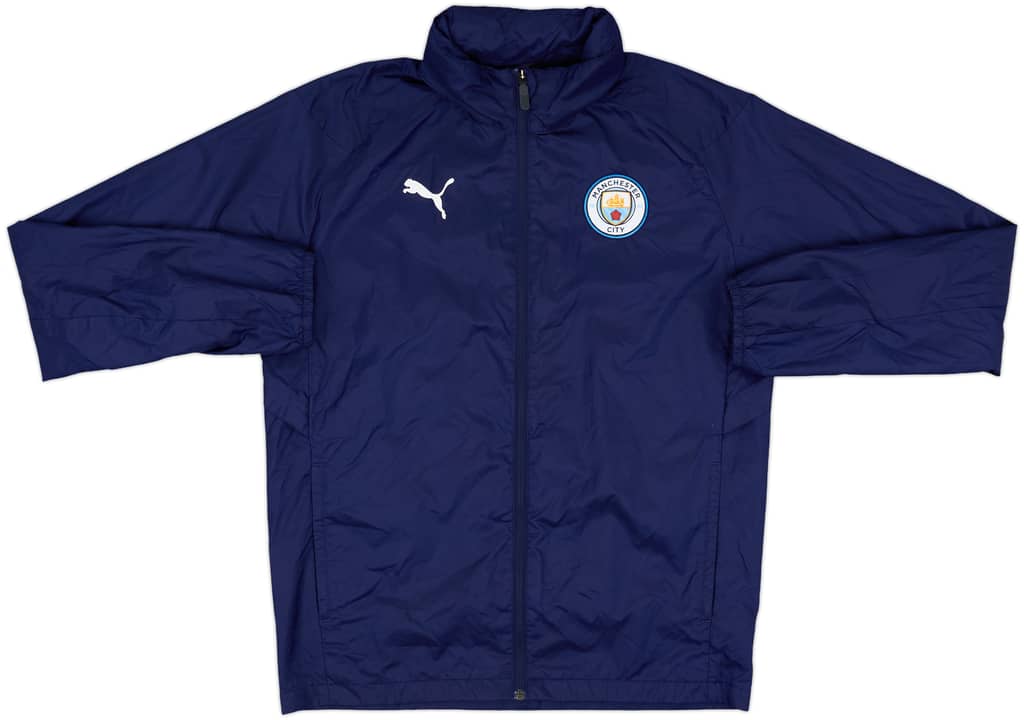 2018-19 Manchester City Puma Hooded Rain Jacket - 8/10 - (M)