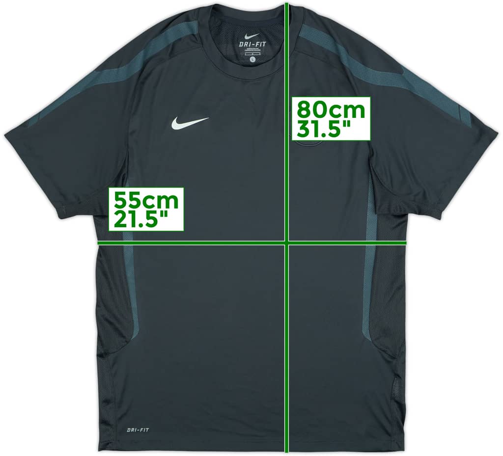 2010-11 Manchester United Nike Training Shirt - 7/10 - (L)