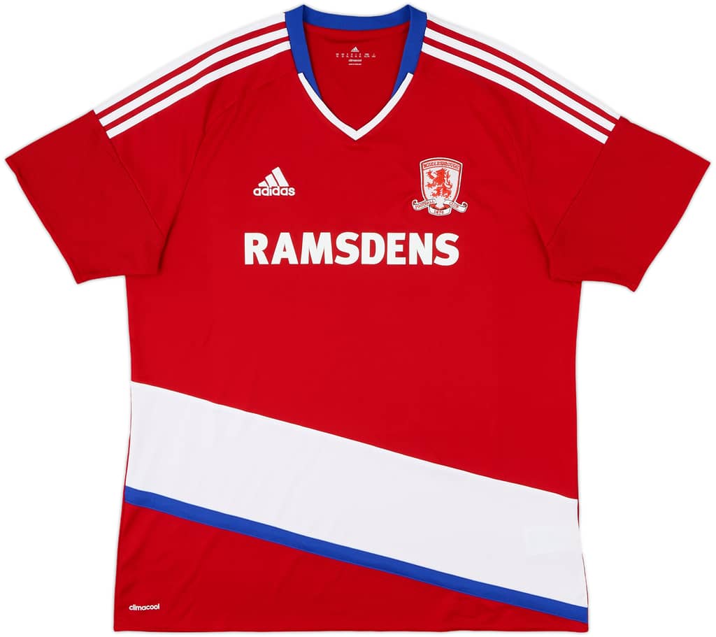 2016-17 Middlesbrough Home Shirt - 8/10 - (XL)