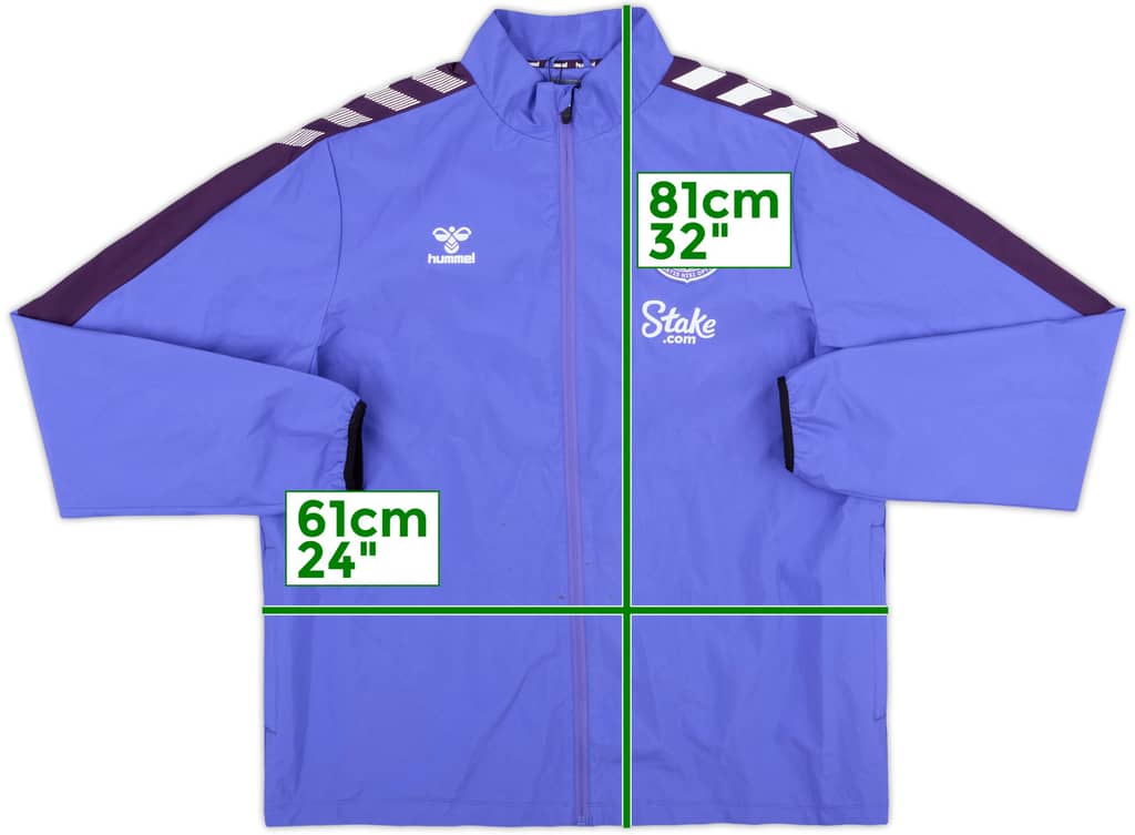 2022-23 Everton Hummel Hooded Rain Jacket - 6/10 - (XL)