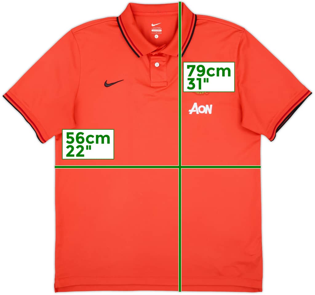 2012-13 Manchester United Nike Polo Shirt - 8/10 - (L)