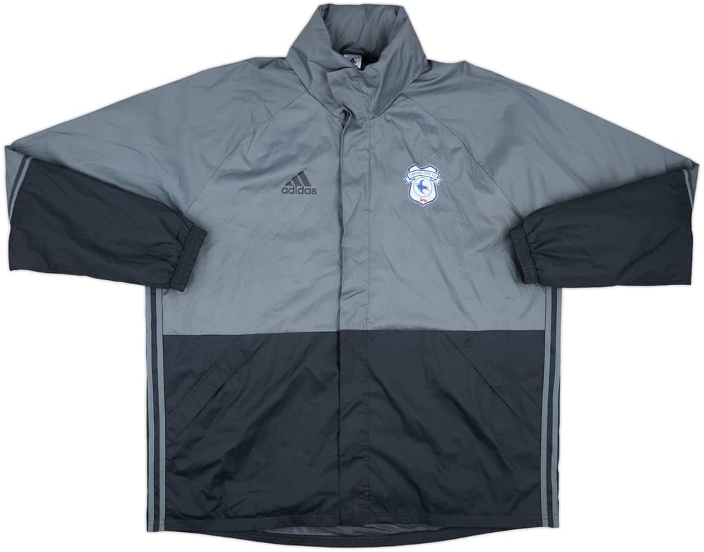2015-16 Cardiff City adidas Hooded Track Jacket - 9/10 - (XXL)