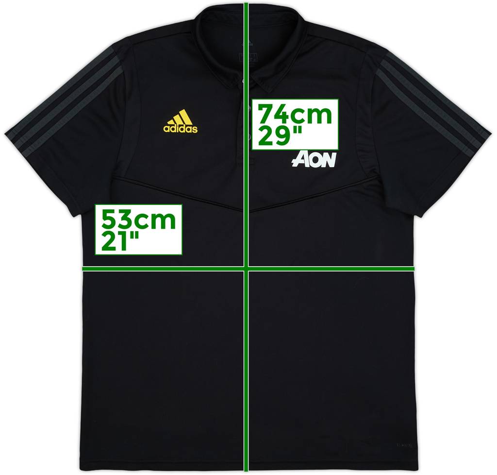 2019-20 Manchester United adidas Polo Shirt - 9/10 - (L)
