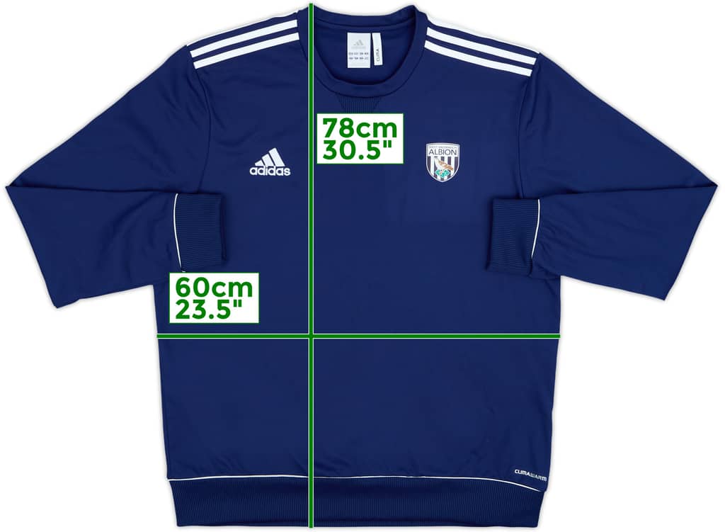 2012-13 West Brom adidas Sweat Top - 9/10 - (XL)