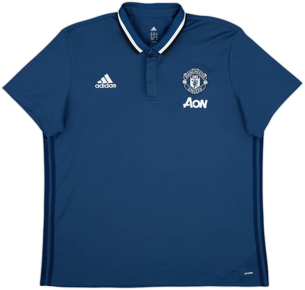 2016-17 Manchester United adidas Polo Shirt - 9/10 - (XXL)