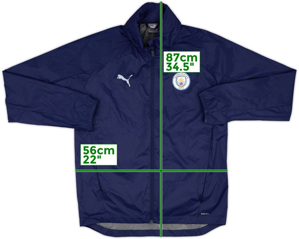 2021-22 Manchester City Puma Rain Coat - 9/10 - (L)