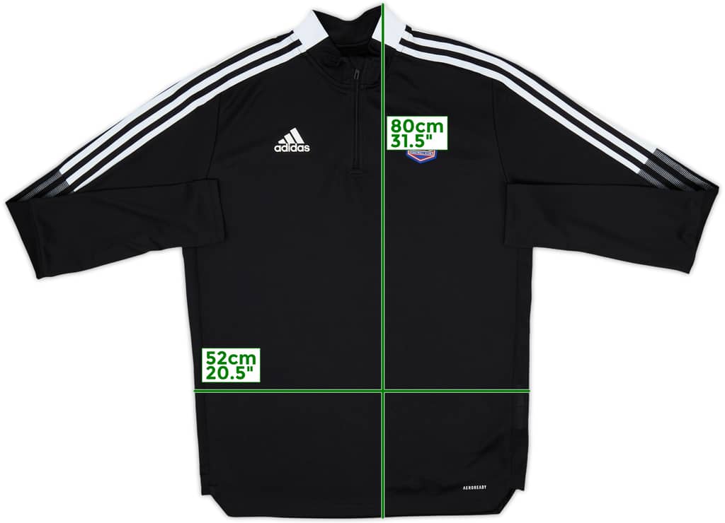2021-22 Ipswich adidas 1/4 Zip Drill Top - 10/10 - (L)