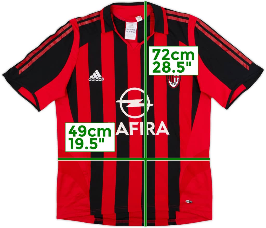 2005-06 AC Milan Home Shirt - 8/10 - (M)