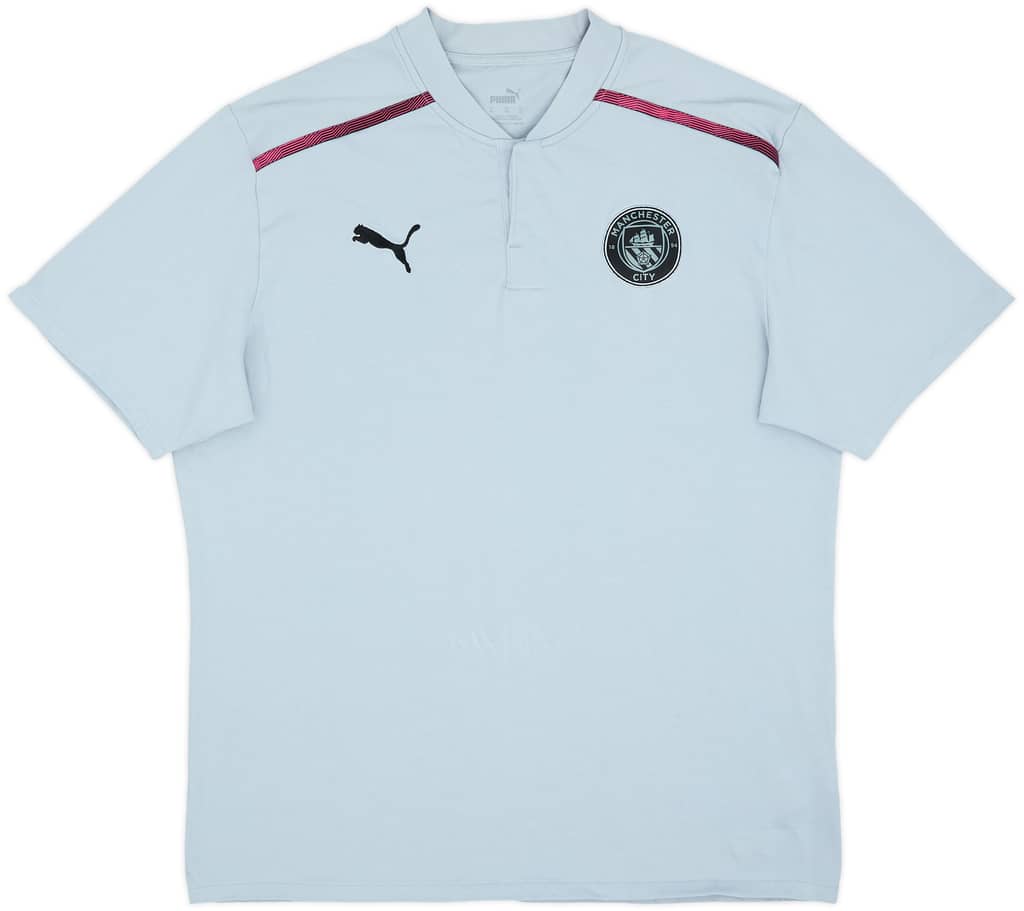 2021-22 Manchester City Puma Polo Shirt - 9/10 - (XL)