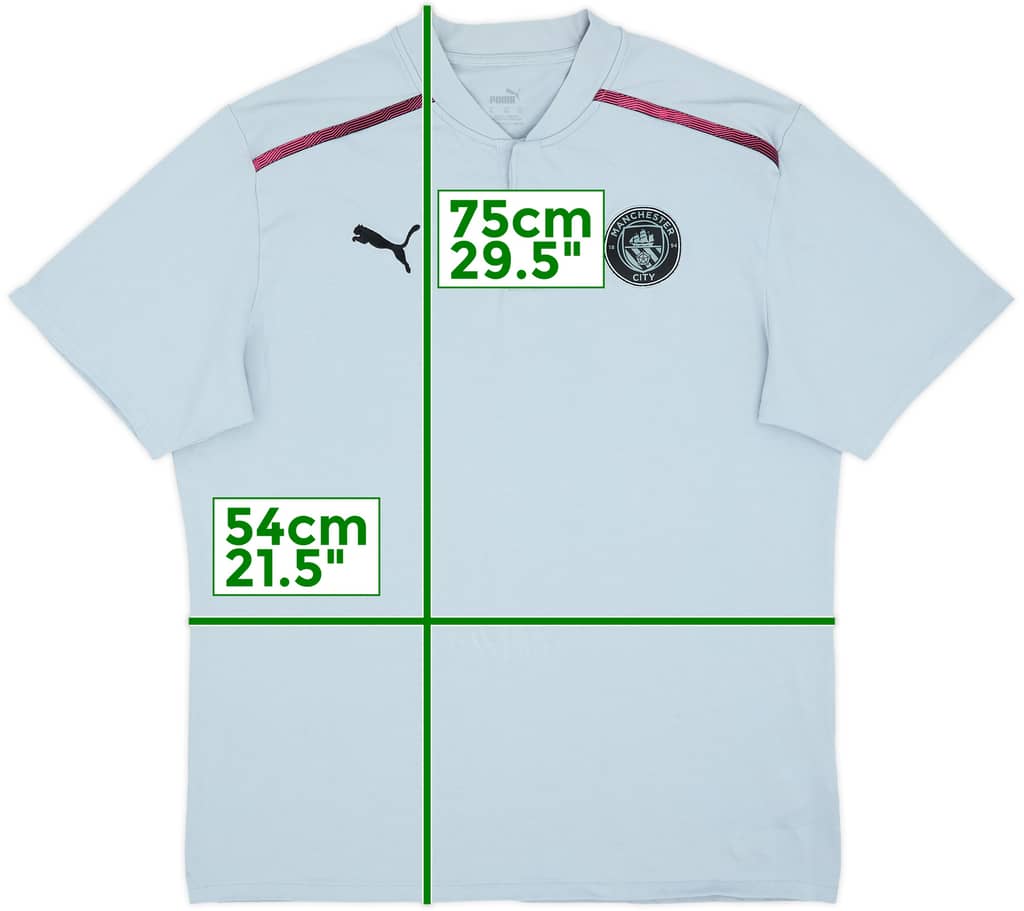 2021-22 Manchester City Puma Polo Shirt - 9/10 - (XL)