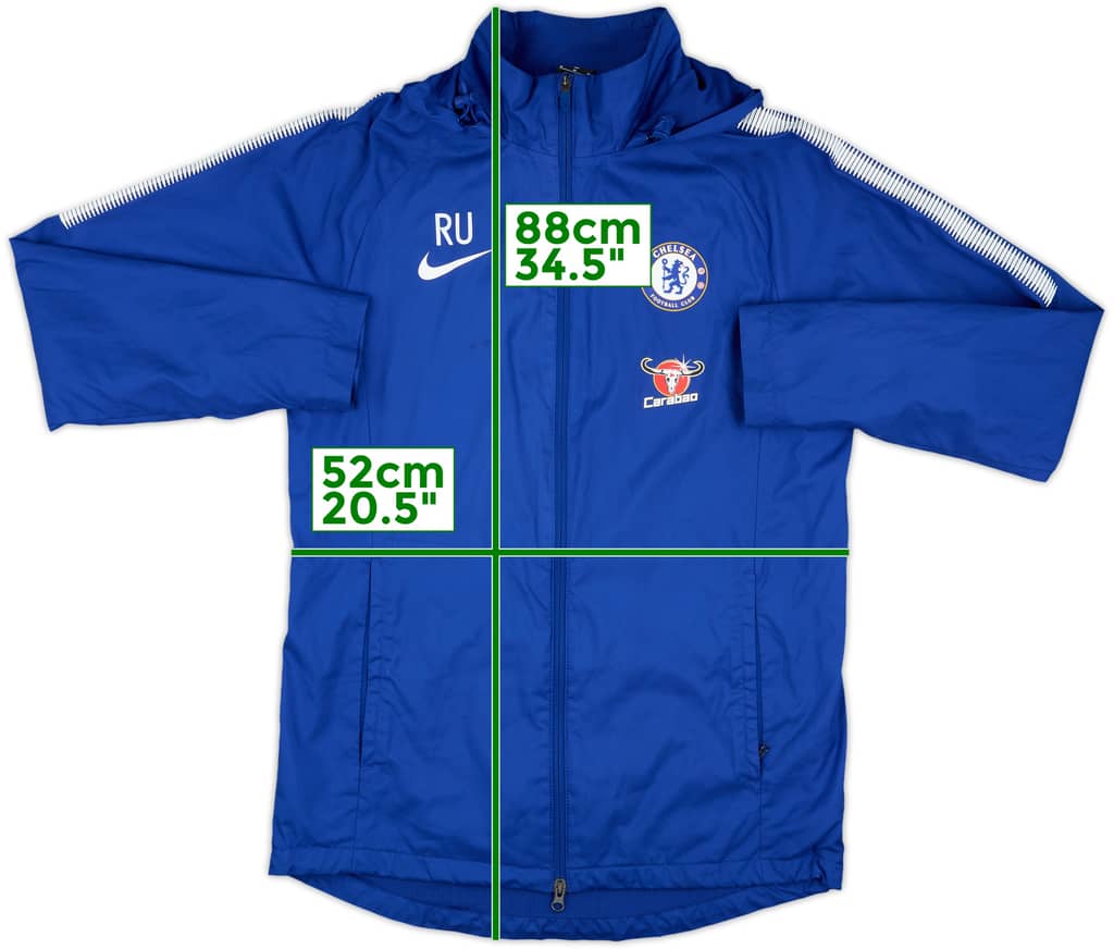 2017-18 Chelsea Staff Issue Nike Hooded Track Jacket RU - 7/10 - (M)