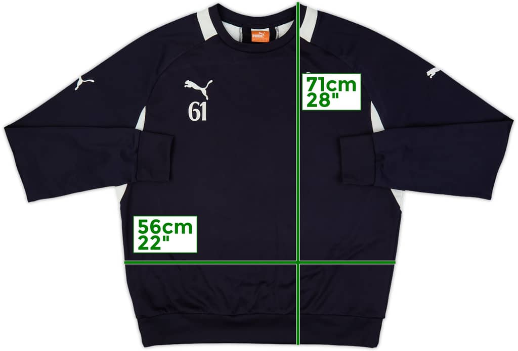 2011-12 Tottenham Player Issue Puma Sweat Top #61 - 10/10 - (L)