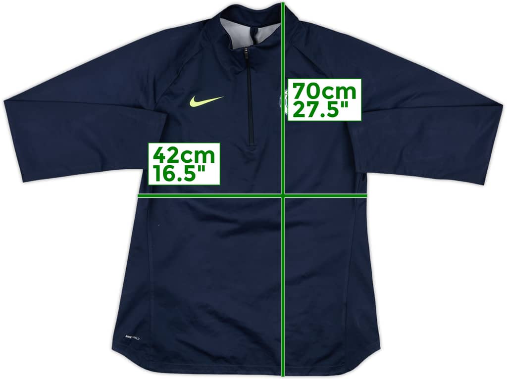 2018-19 Manchester City Nike 1/4 Zip Drill Top - 8/10 - (Women's S)