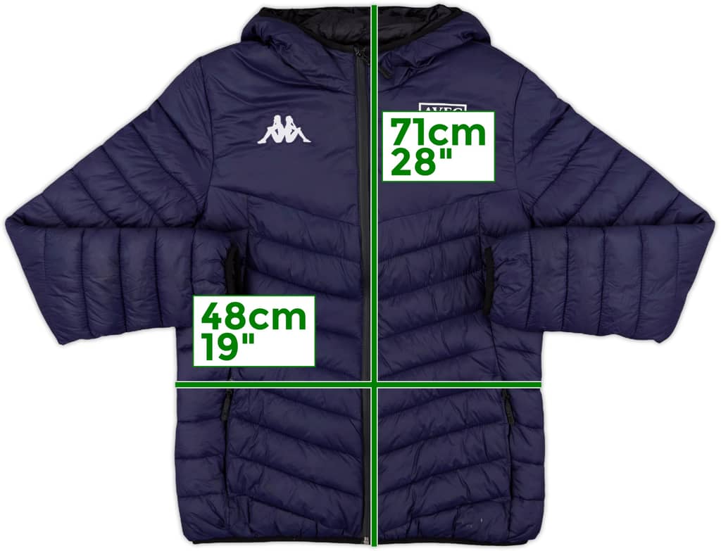 2019-20 Aston Villa Kappa Padded Bench Coat - 8/10 - (S)