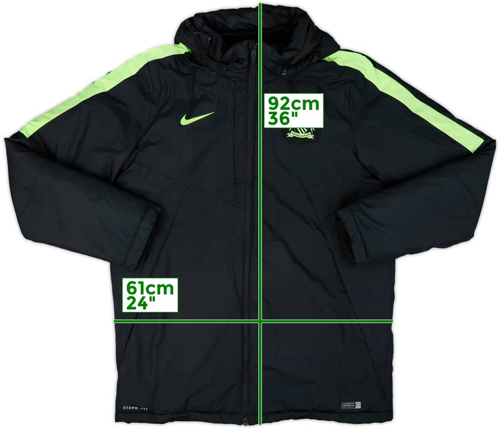 2015-16 Manchester City Nike Padded Bench Coat - 8/10 - (L)
