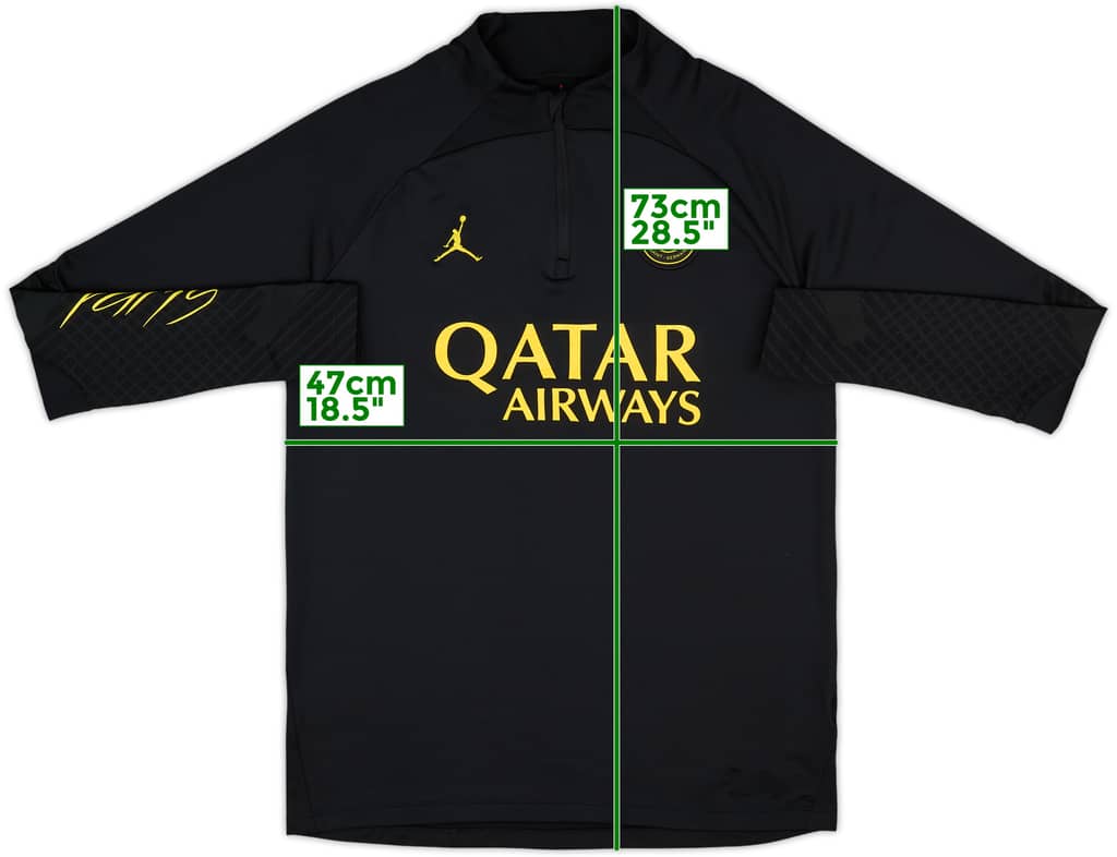 2023-24 Paris Saint-Germain Nike Jordan 1/4 Zip Drill Top - 10/10 - (M)