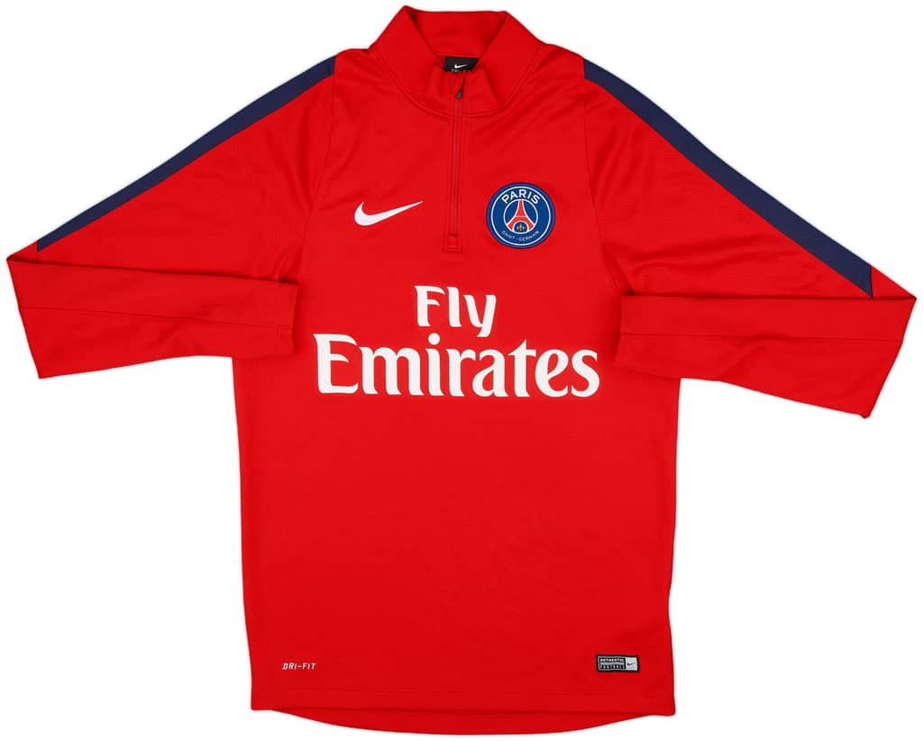 2016-17 Paris Saint-Germain Nike 1/4 Zip Drill Top - 9/10 - (S)