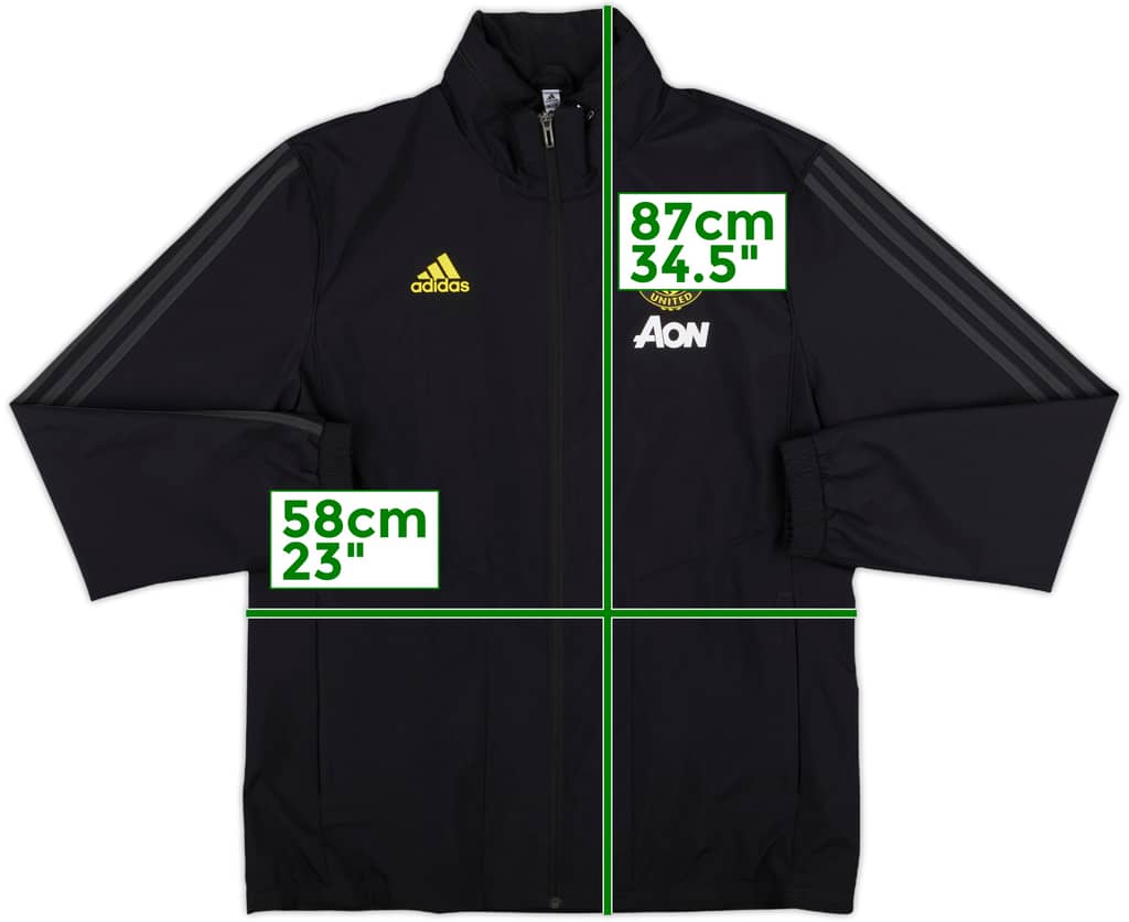 2019-20 Manchester United adidas Hooded Rain Jacket - 9/10 - (L)