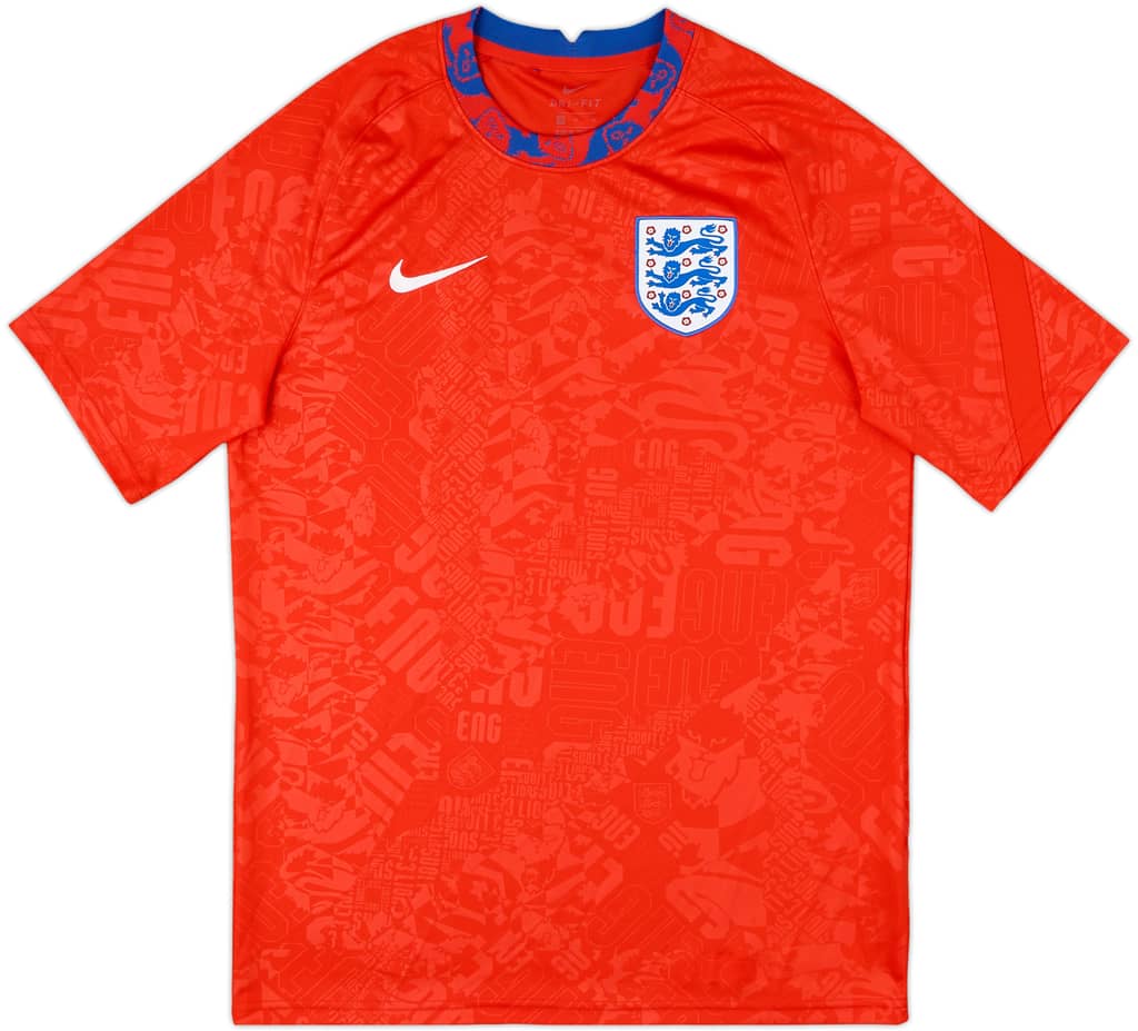 2020-21 England Nike Training Shirt - 9/10 - (M)