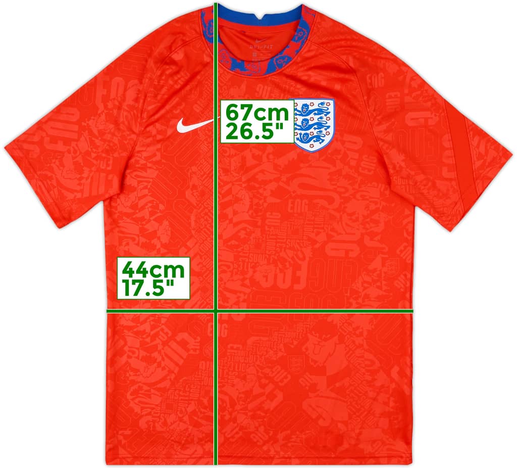 2020-21 England Nike Training Shirt - 9/10 - (M)