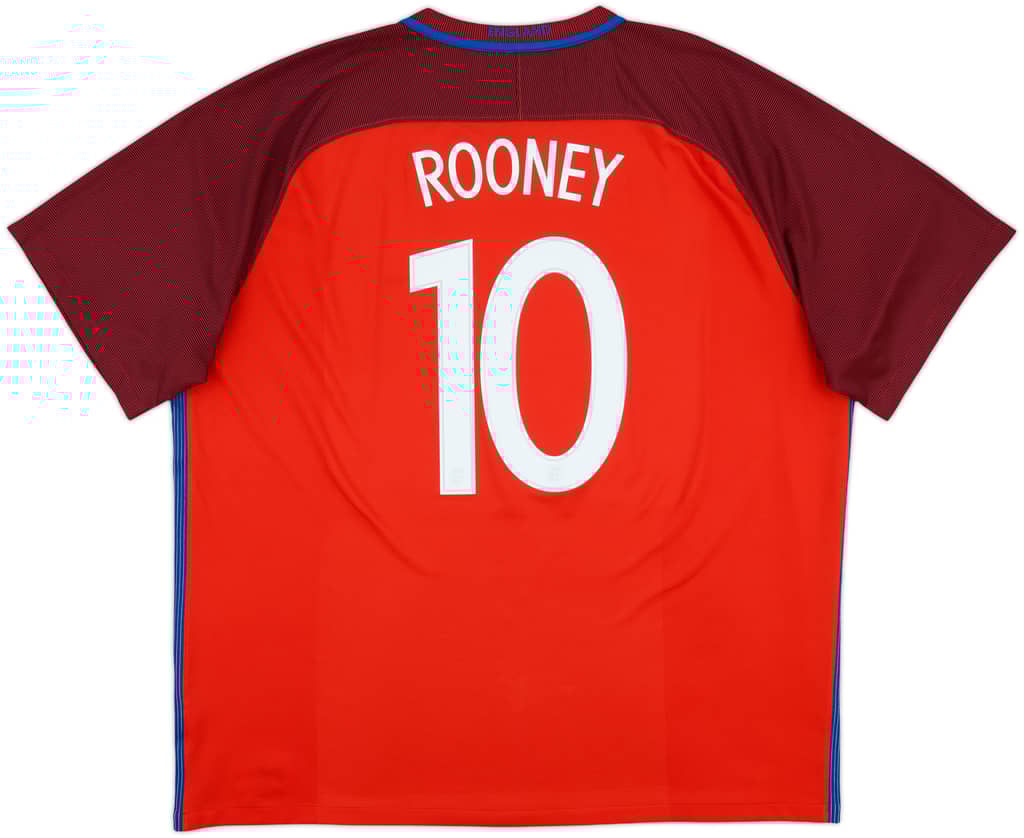 2016-17 England Away Shirt Rooney #10 - 8/10 - (3XL)