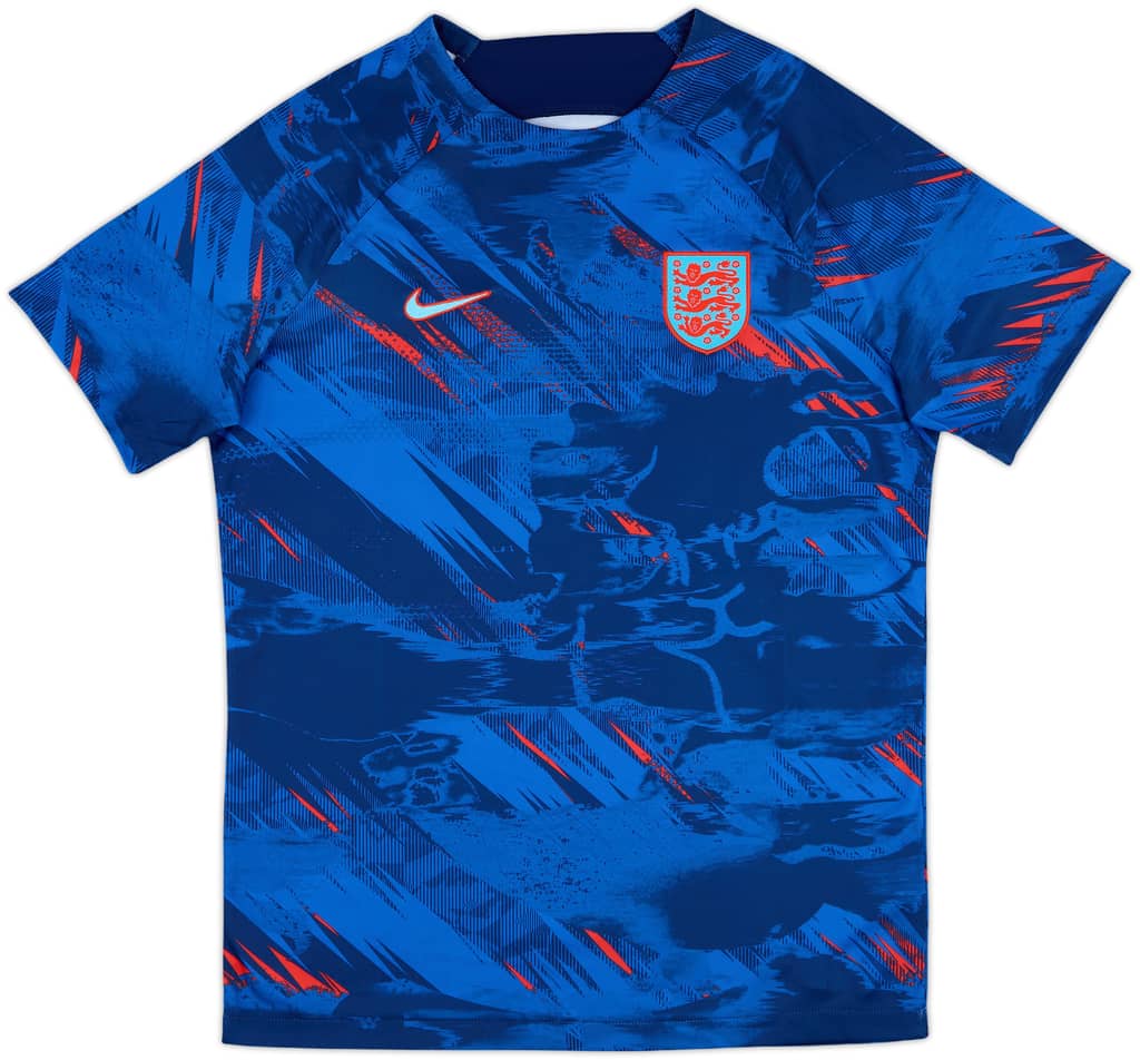 2022-23 England Nike Pre-Match Shirt - 10/10 - (M)