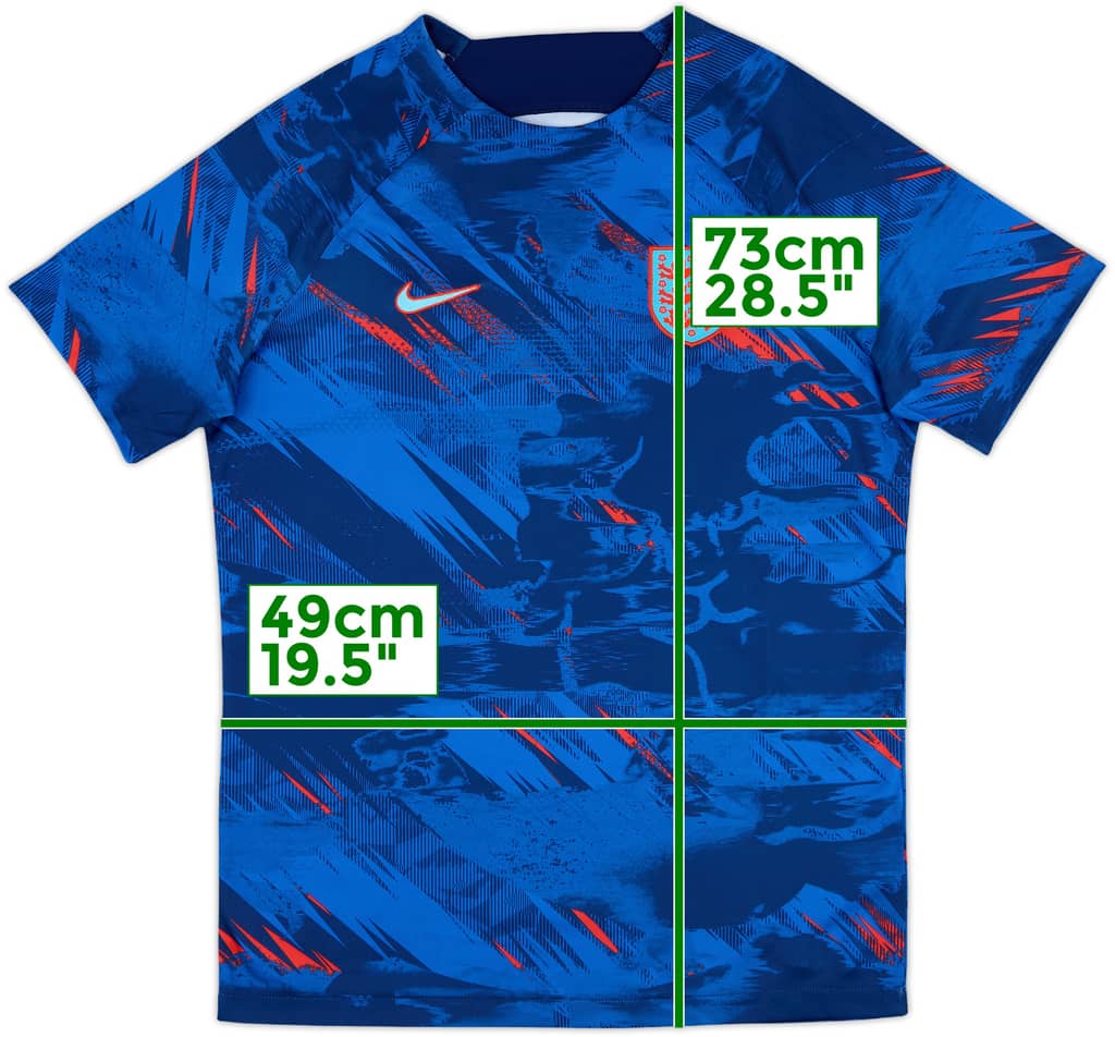 2022-23 England Nike Pre-Match Shirt - 10/10 - (M)