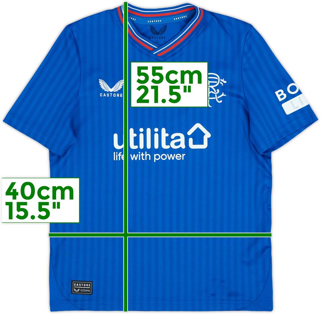 2023-24 Rangers Home Shirt - 8/10 - (M.Boys)