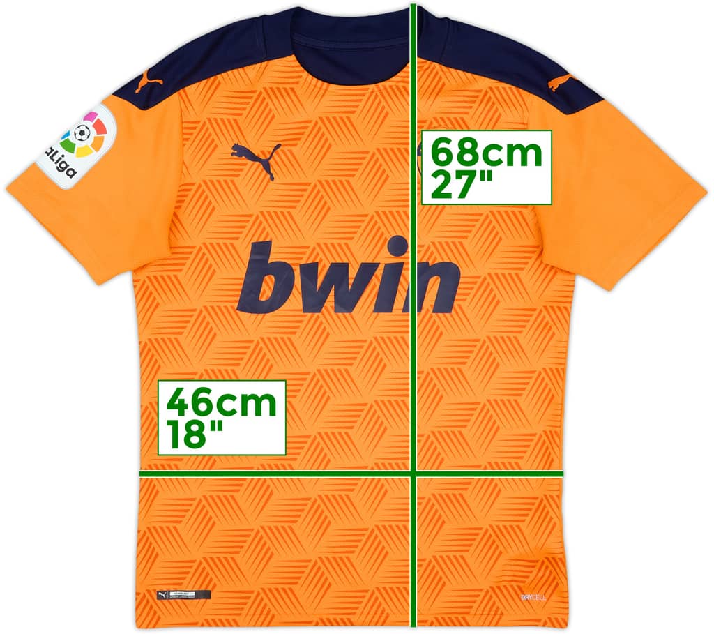 2020-21 Valencia Away Shirt - 9/10 - (S)
