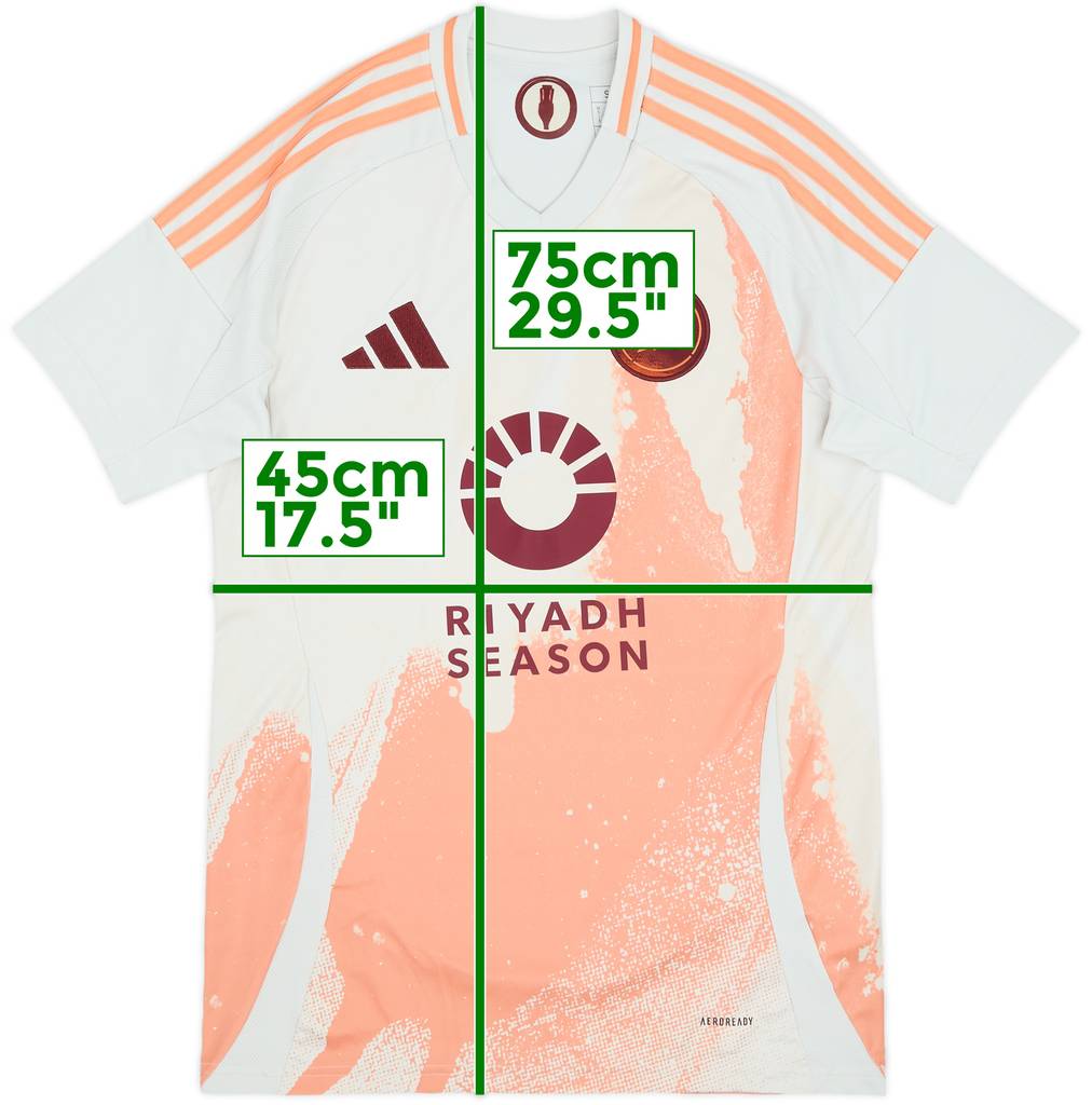 2024-25 Roma Away Shirt - 10/10 - (S)