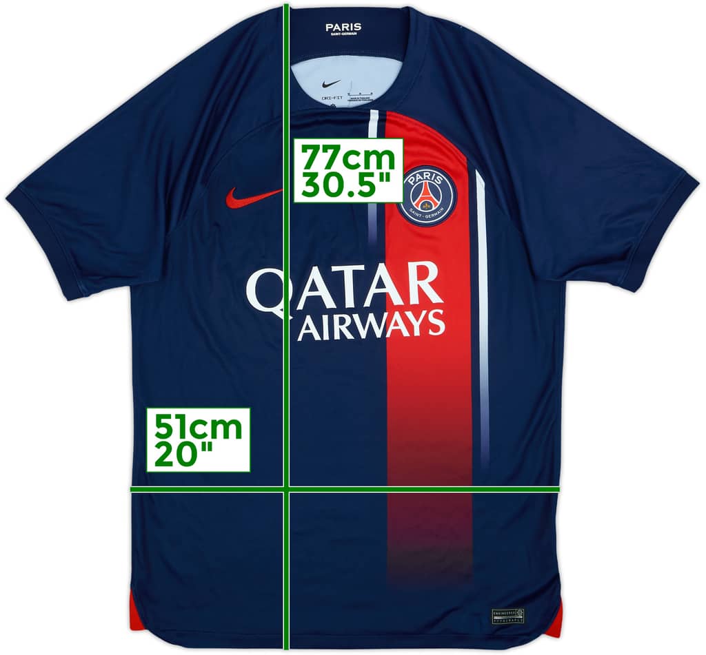 2023-24 Paris Saint-Germain Home Shirt - 9/10 - (M)