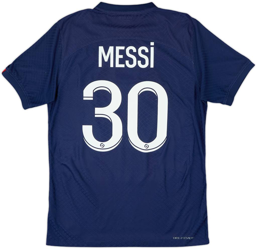 2022-23 Paris Saint-Germain Authentic Home Shirt Messi #30 - 8/10 - (S)