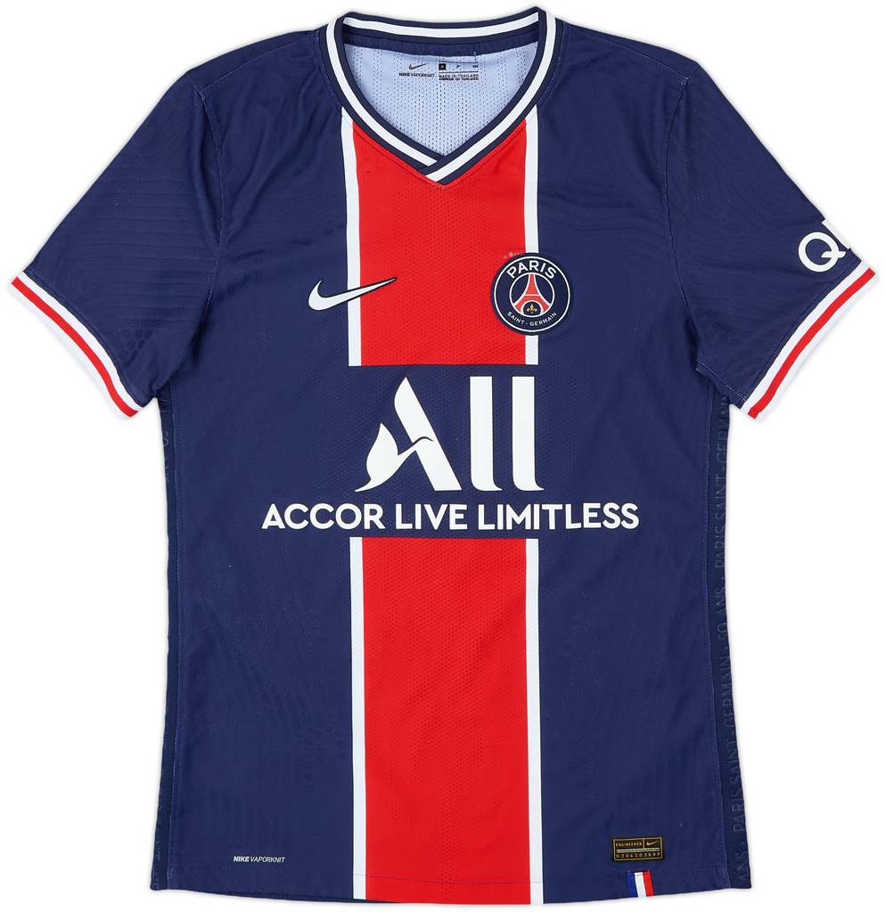 2020-21 Paris Saint-Germain Authentic Home Shirt Mbappe #7 - 6/10 - (S)