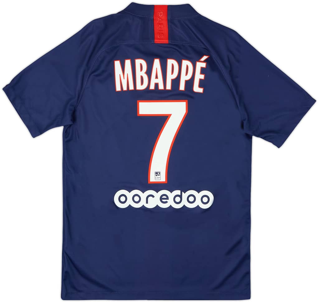 2019-20 Paris Saint-Germain Home Shirt Mbappe #7 - 9/10 - (S)