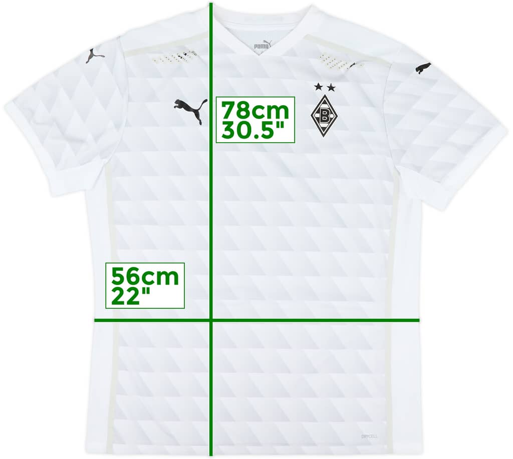 2020-21 Borussia Monchengladbach Player Issue Home Shirt - 6/10 - (XL)