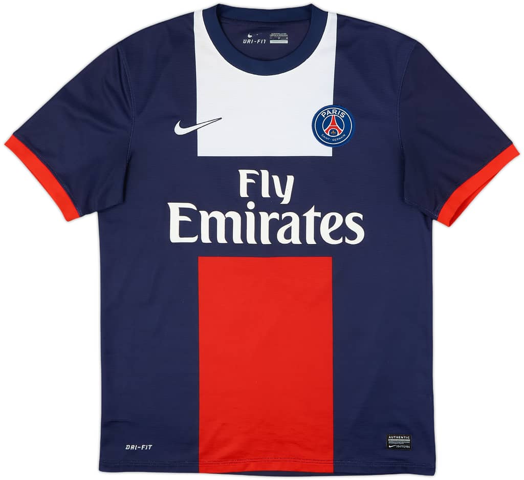 2013-14 Paris Saint-Germain Home Shirt Beckham #32 - 6/10 - (M)