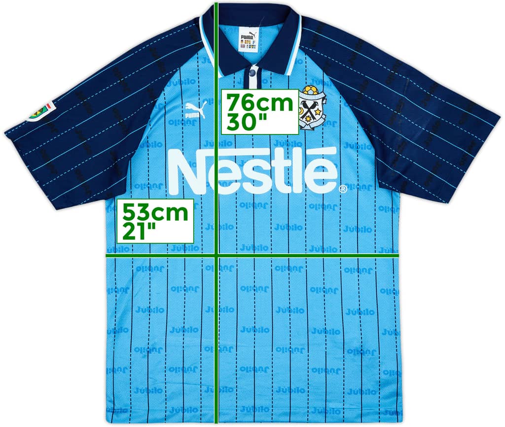 1998-99 Jubilo Iwata Home Shirt - 7/10 - (L)