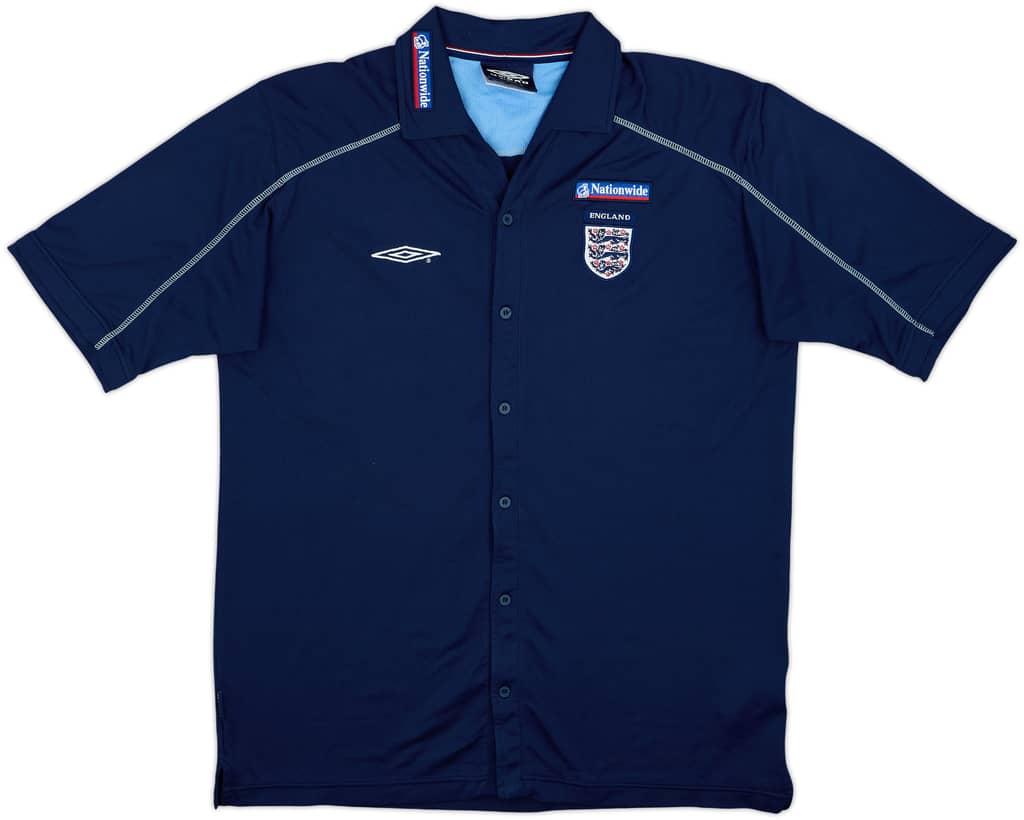 2002-04 England Umbro Button-Up Shirt - 9/10 - (XL)