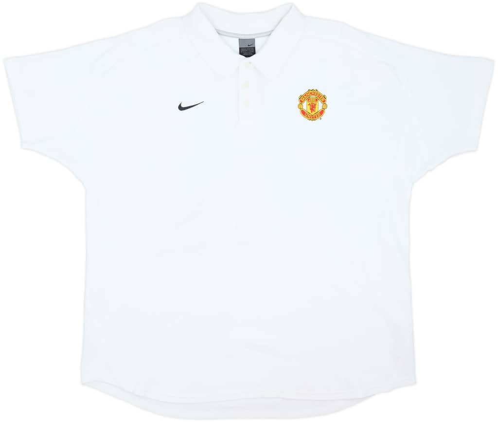 2002-03 Manchester United Nike Polo Shirt - 8/10 - (XXL)