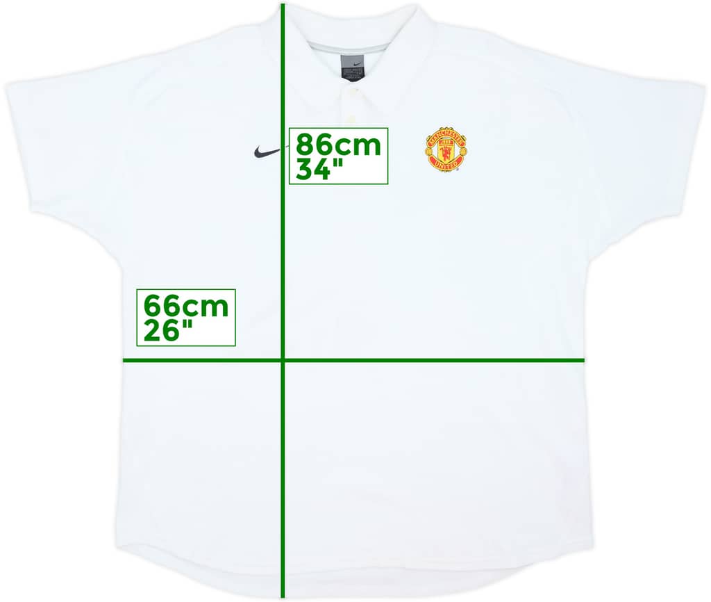 2002-03 Manchester United Nike Polo Shirt - 8/10 - (XXL)