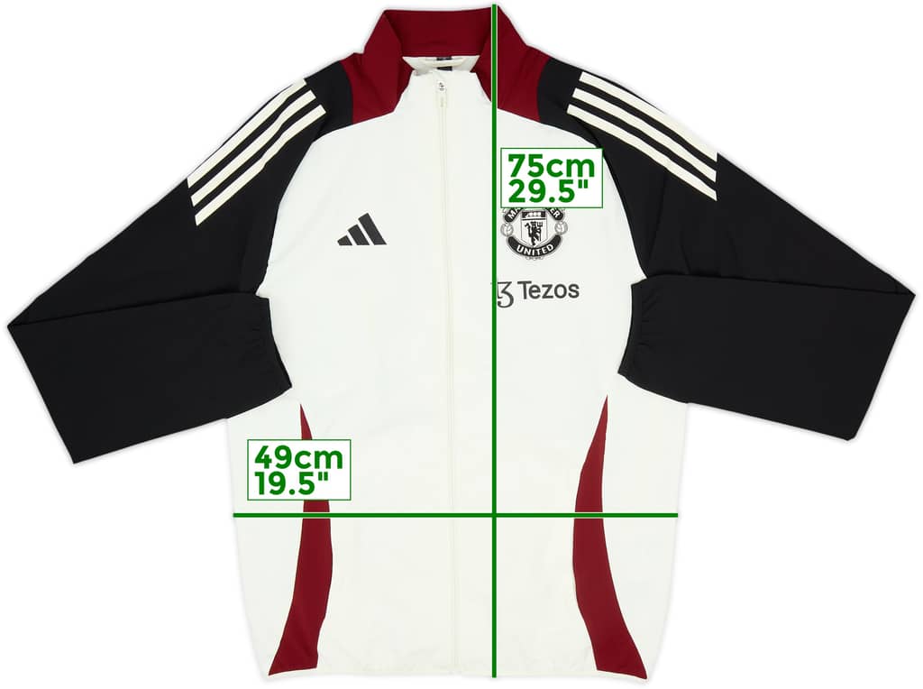 2024-25 Manchester United adidas Track Jacket - 8/10 - (S)