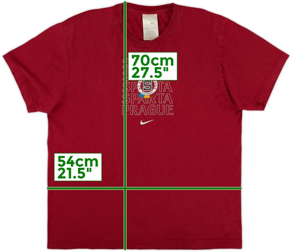 2006-07 Sparta Prague Nike Cotton Tee - 7/10 - (L)