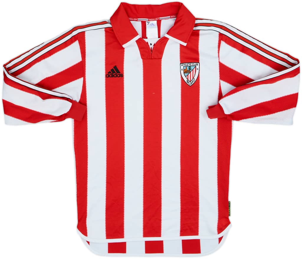 1999-01 Athletic Bilbao Player Issue Home L/S Shirt - 6/10 - (S)