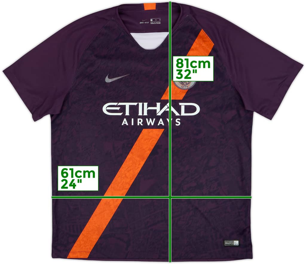 2018-19 Manchester City Third Shirt - 5/10 - (XL)