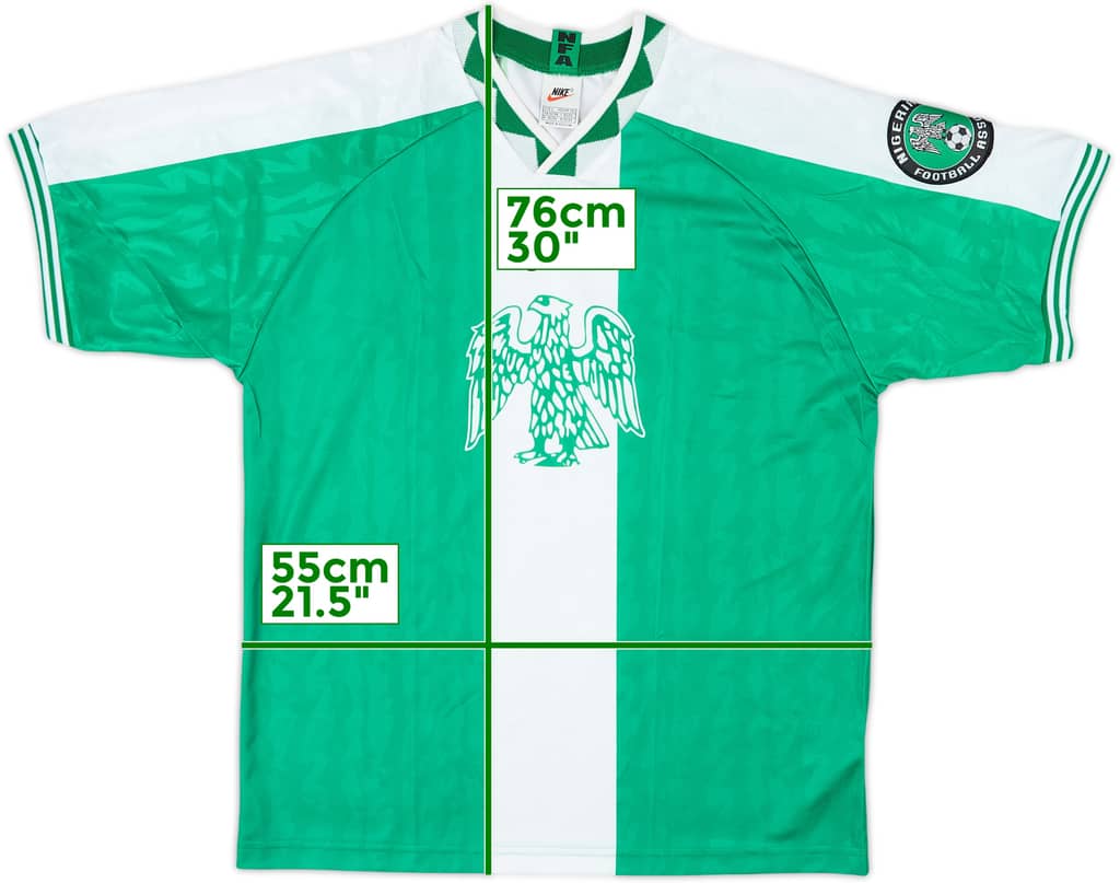 1996-98 Nigeria Player Issue Nike Training Shirt - 10/10 - (L)